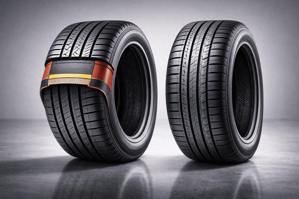 diferença estrutural entre pneu para carro elétrico e pneu convencional